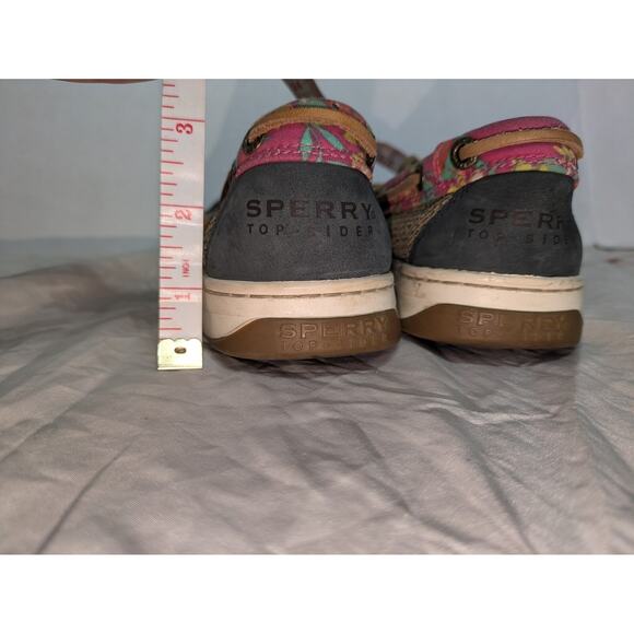 Sperry Womens 6M Top-Sider Boat Shoes Floral Accent Navy Blue Deck Shoes Loafers - Picture 11 of 11